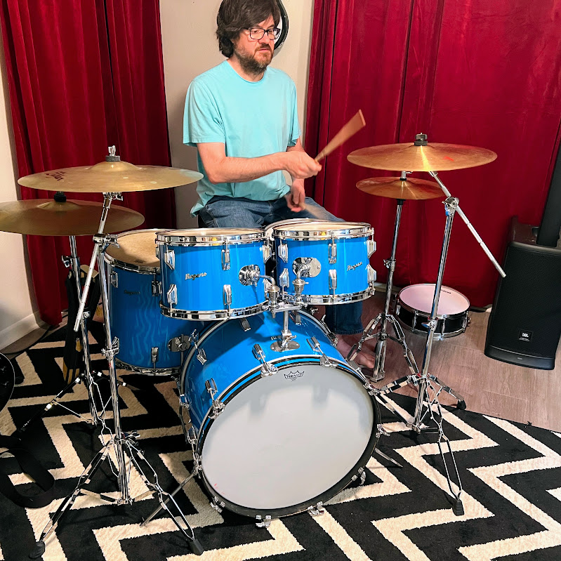 Charles Boehmig at the drum kit